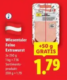 Lidl Wiesentaler Feine Extrawurst Angebot