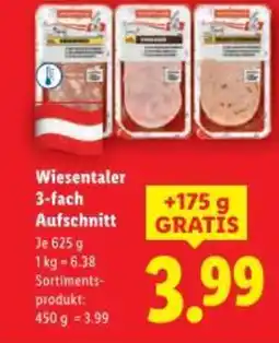 Lidl Wiesentaler 3-fach Aufschnitt Angebot