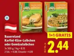 Lidl Bauernland Karfiol-Käse-Laibchen oder Gemüselaibchen Angebot
