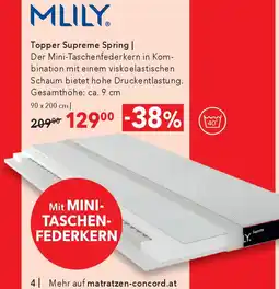 Matratzen Concord Topper Supreme Spring Angebot