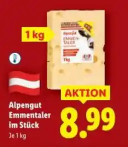 Lidl Alpengut emmentaler im stück Angebot
