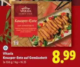 Lidl Vitasia knusper-ente auf gemüsebett Angebot