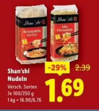 Lidl Shan'shi Nudeln Angebot