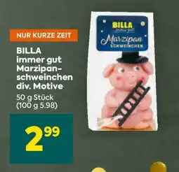 Billa BILLA immer gut Marzipanschweinchen div. Motive Angebot
