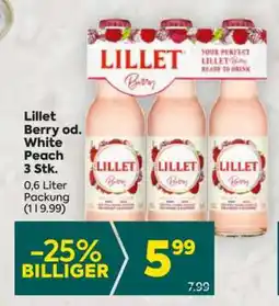 Billa Lillet Berry od. White Peach 3 Stk Angebot