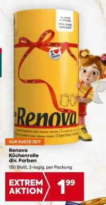 Billa Renova Küchenrolle div. Farben Angebot
