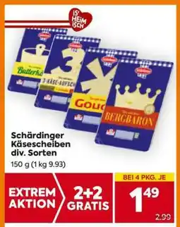 Billa Schärdinger Käsescheiben div. Sorten Angebot