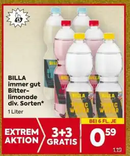 Billa BILLA immer gut Bitterlimonade div. Sorten Angebot