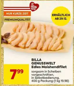 Billa BILLA GENUSSWELT Edles Maishendlfilet Angebot