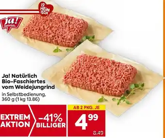 Ja! Natürlich Bio-Faschiertes vom Weidejungrind