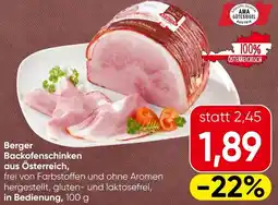 Eurospar Berger Backofenschinken Angebot