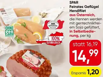 SPAR Feinstes Geflügel Hendlfilet