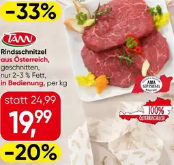 Eurospar Rindsschnitzel Angebot