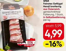 Eurospar Feinstes Geflügel Hendl bratfertig Angebot