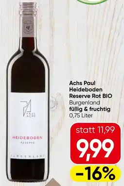 Eurospar Achs Paul Heideboden Reserve Rot BIO Angebot