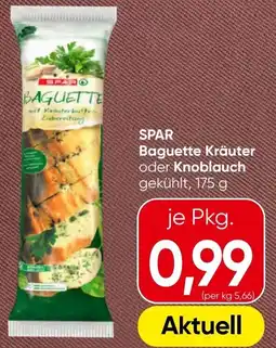 Eurospar SPAR Baguette Kräuter oder Knoblauch Angebot
