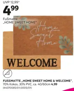 Mömax Fussmatte home sweet home & welcome Angebot