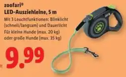 Lidl zoofari® LED-Ausziehleine, 5 m Angebot