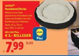 Lidl zoofari" Hundebett/Decke Angebot