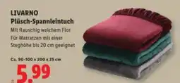 Lidl LIVARNO Plüsch-Spannleintuch Angebot