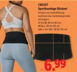 Lidl CRIVIT Sportbandage Rücken Angebot