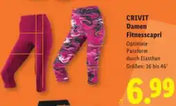 Lidl CRIVIT Damen Fitnesscapri Angebot