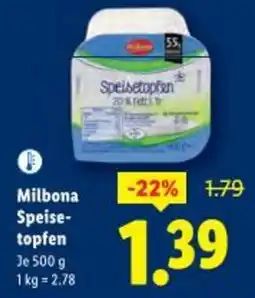 Lidl Milbona Speise- topfen Angebot