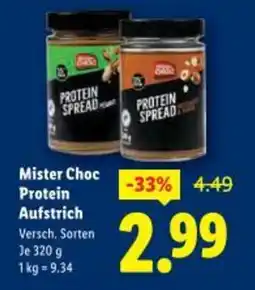 Lidl Mister Choc Protein Aufstrich Angebot