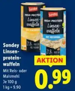 Lidl Sondey Linsen- protein- waffeln Angebot