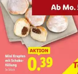 Lidl Mini Krapfen mit Schoko- füllung Angebot