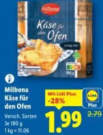 Lidl Milbona Käse für den Ofen Angebot
