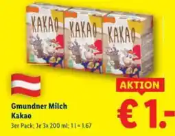 Lidl Gmundner Milch Kakao Angebot