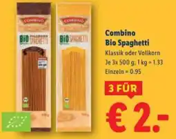Lidl Combino Bio Spaghetti Angebot