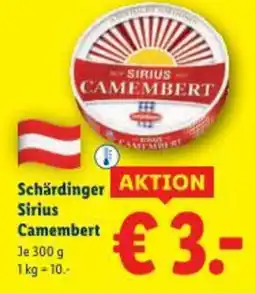 Lidl Schärdinger Sirius Camembert Angebot