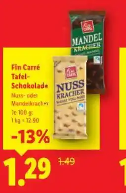 Lidl Fin Carré Tafel- Schokolade Angebot