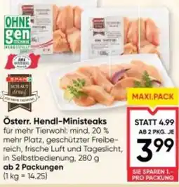 Maximarkt Österr. Hendl-Ministeaks Angebot