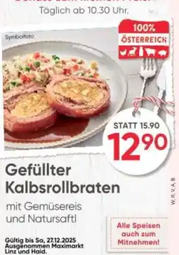 Maximarkt Gefüllter Kalbsrollbraten Angebot