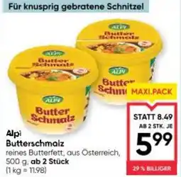 Maximarkt Alpi Butter Schmalz Angebot