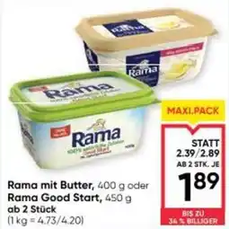 Maximarkt Rama mit Butter oder Rama Good Start Angebot