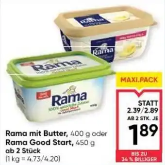 Rama mit Butter oder Rama Good Start
