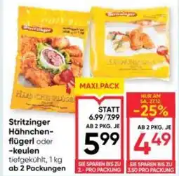 Maximarkt Stritzinger Hähnchen- flügerl oder -keulen Angebot