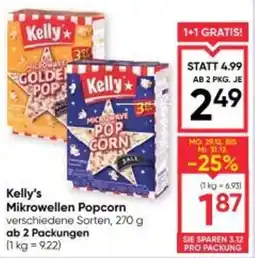 Maximarkt Kelly's Mikrowellen Popcorn Angebot