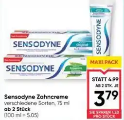Maximarkt Sensodyne Zahncreme Angebot