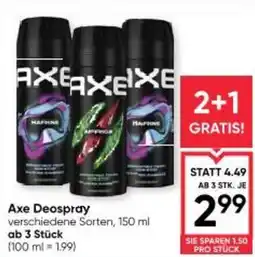 Maximarkt Axe Deospray Angebot