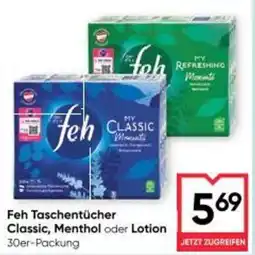 Maximarkt Feh Taschentücher Classic, Menthol oder Lotion Angebot