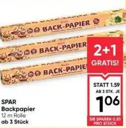 Maximarkt SPAR Backpapier Angebot