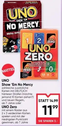 Maximarkt UNO SHOW 'EM NO MERCY Angebot