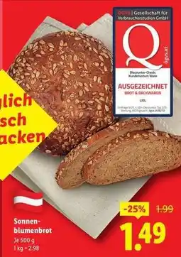 Lidl Sonnenblumenbrot Angebot