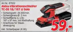 Zgonc Akku-Vibrationsschleifer TC-OS 18/187 Li Solo Angebot