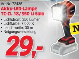 Zgonc Akku-LED-Lampe TC-CL 18/350 Li Solo Angebot